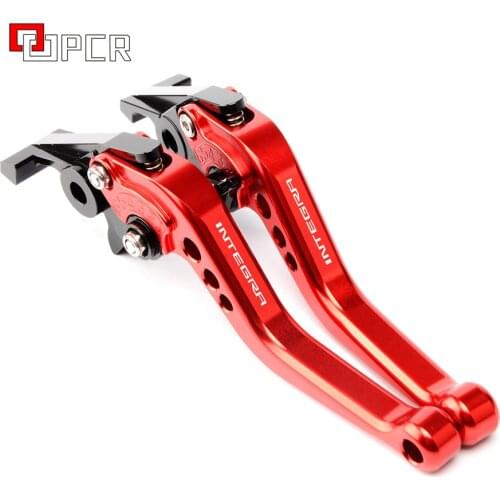 Logo INTEGRA CNC Short Adjustable Brake Clutch Lever For HONDA INTEGRA 750 DCT 2014 2015 2016 2017