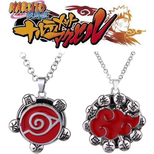 Naruto Pendant Necklace Cartoon Anime Character Cute Style Unisex Jewelry Necklace Birthday Gift