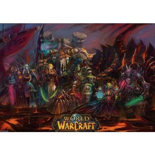 World Of Warcraft Art Film Print Silk Poster Home Wall Decor 24x36inch
