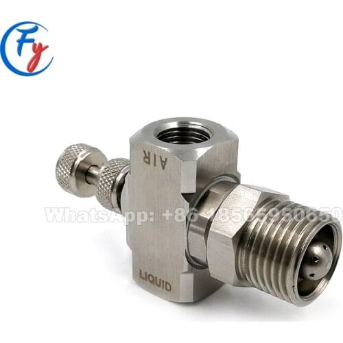 304 stainless steel air atomizing nozzle, thick-wall-mounted air atomizing nozzle, moistening and derusting