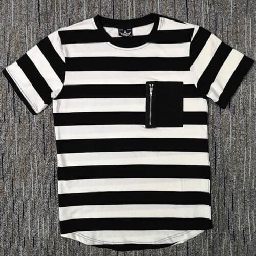 SEVEYFAN Mens Striped T-shirts