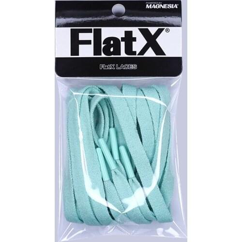 FlatX 8mm Mint Green/ Mint Green Color Metal Tips Shoelaces High Quality Professional Sneaker Laces Shoelace Lacet