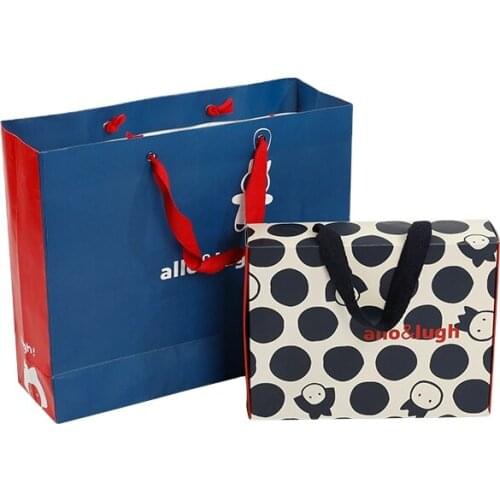 Custom printed with logo paper cardboard shipping clothing folding packaging box