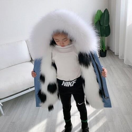 Thick warm windproof baby girl jacket winter Faux Fur boy coat outdoor sport children snow clothes cotton kids parkas outerwear