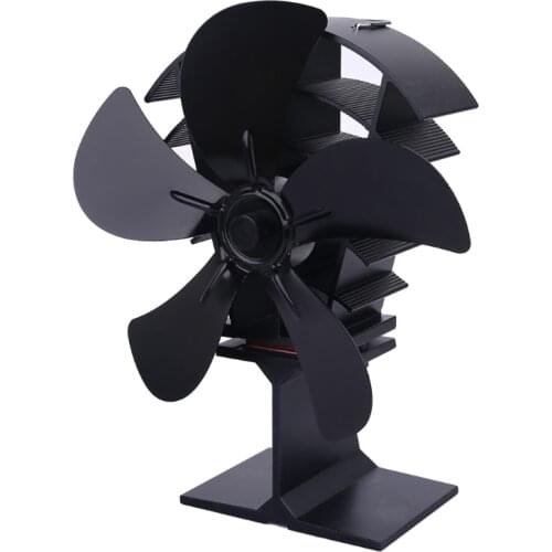 Triangle 5 Blades Heat Powered Stove Fireplace Fan for Wood Log Burner Heater Fuel Saving Quiet Ecofan Efficient
