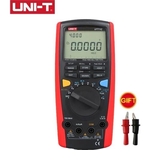 UNI-T UT71C True RMS Smart Digital Multimeter USB Bluetooth AC DC meter Volt Ampere Ohm Capacitance Temp Tester Backlight