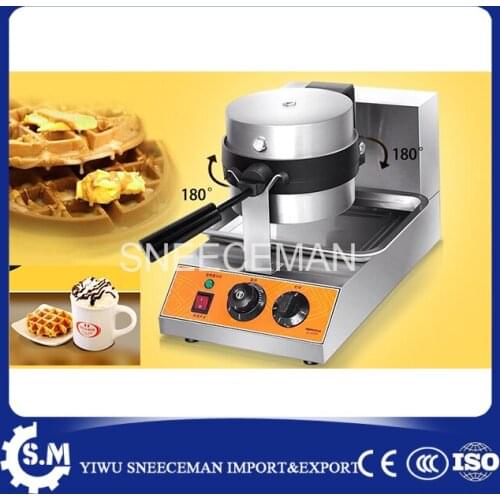 Stainless steel rotary waldorf biscuit machine Non-stick pot waffle making maker machine