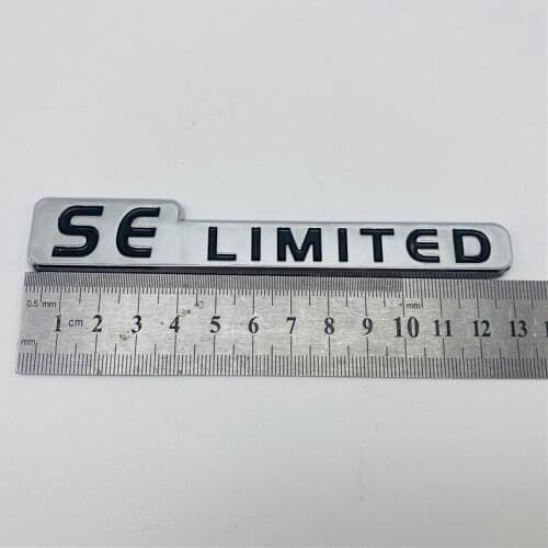 For Toyota Se Limited 3D Chrome Car Badge Decal Emblem Trunk Side Logo Replacement Auto Adhesive Sticker Abs Insignia