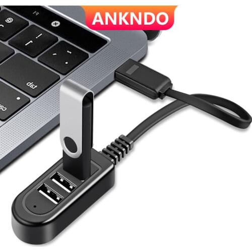1.2M 3 Port Usb Hub Usb 3 Splitter for Data Charging Usb Charger Hub Laptop Pc Computer Accessories Usb Cable Extend Adapter