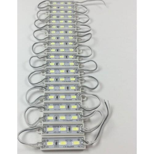 1000pcs/lot SMD 5730 3 LED Module DC12V Waterproof Mini led modules Cool White LED Lighting Module for Signage
