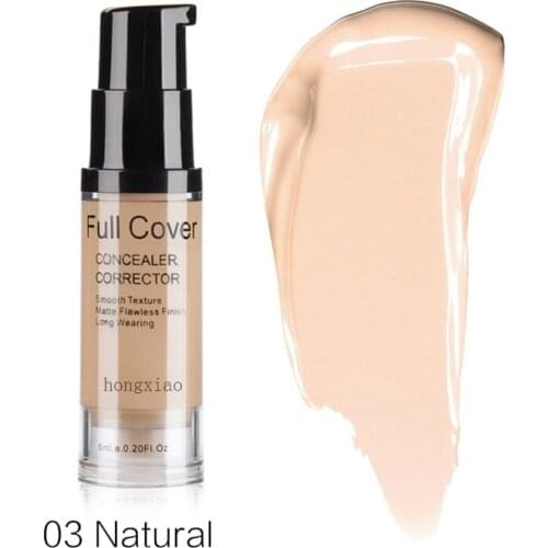 5 Colors Full Cover Liquid Concealer Makeup Eye Dark Circles Cream Waterproof Make Up Base Face Corrector Cosmetic