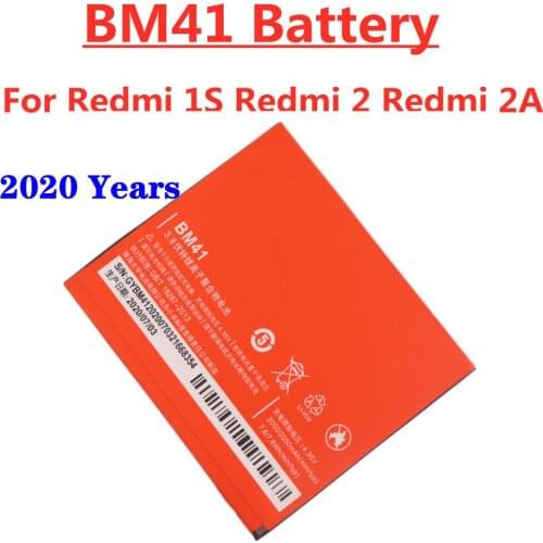 2020 Battery BM41 For Xiaomi Hongmi Redmi 1S,Redmi 2,Redmi 2A 2050mAh High Capacity Phone Replacement Batteries