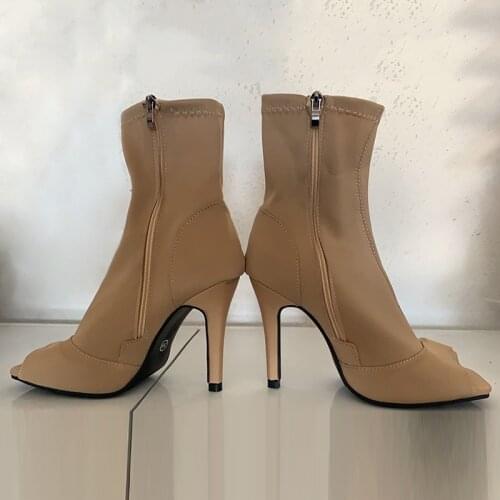 Summer Women Boots High Heels Gladiator Heels Ladies Shoes Female Fashion Open Toe Sandals Party Wedding Stiletto