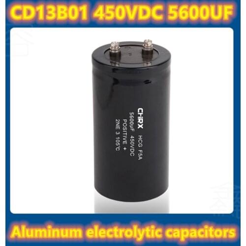 CD13 450VDC 5600uF / MFD aluminum electrolytic capacitor