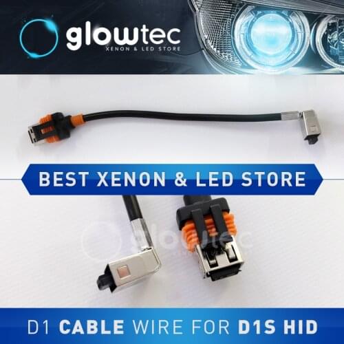 D1 cable wire harness 1pc for D1S D1R D1C HID headlight bulbs 4300K 6000K 8000K 10000K 12000K 35W 55W HID ballast GLOWTEC