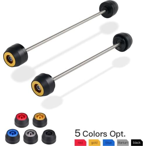 For BMW S 1000 XR 2015 2016 2017 2018 2019 Aluminum Delrin Motorcycle Front Rear Axle Sliders Protector