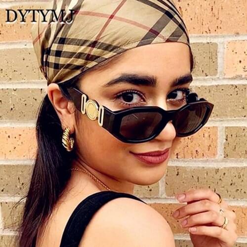 DYTYMJ Cat Eye Sunglasses Women Luxury Designer Glasses Men/Women Cateye Retro Eyewear for Women Vintage Lentes De Sol Mujer