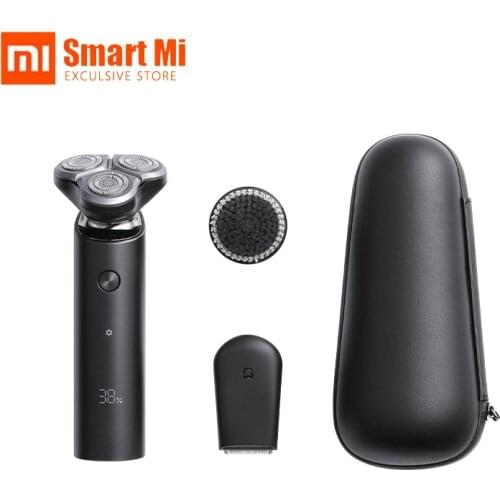 Xiaomi Mijia Electric Shaver S500C Set 3 Cutter Head 360° Floating LED Display Water Wash Mens Razor Double Layer Blade Shaving