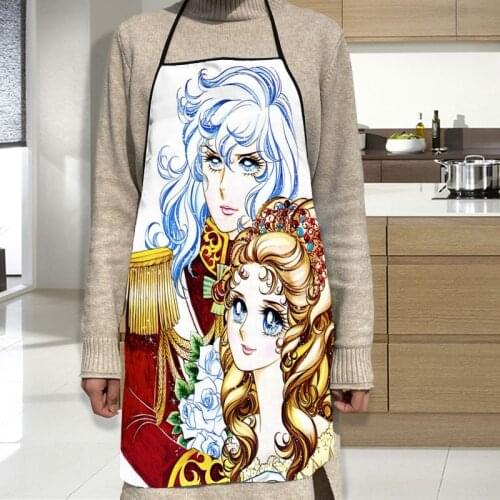 The Rose of Versailles Apron Grill Kitchen Chef Apron Professional for BBQ, Baking, Cooking for Men Women 68X95cm