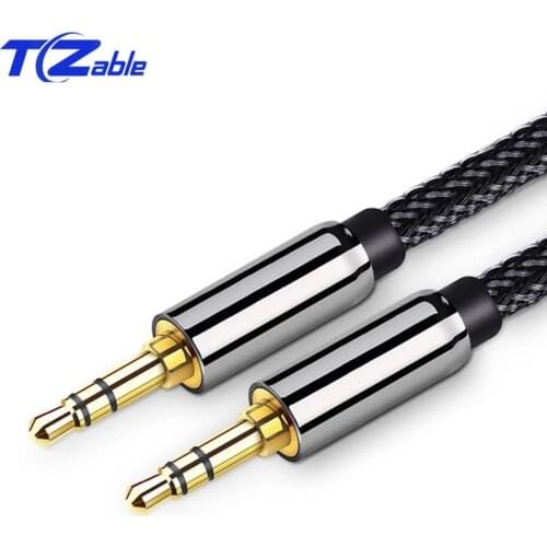 Jack 3.5MM To 3.5MM Cudio Extension Cable Connector Male To Male Auxiliary Line For Computer TV Car Audio CD Player Audio Cable