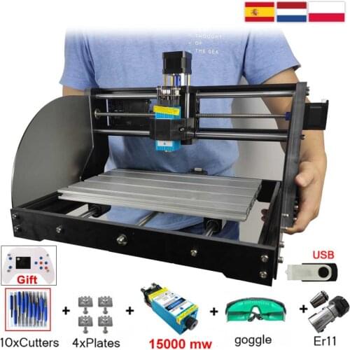 CNC pro Laser Engraver 15W Laser Cutting Machine DIY Wood Router,Leather,Metal,Acrylic For Engraving Machine Tools CNC Pro Max