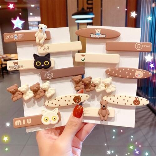 Cute Cartoon Duckbill Hair Clips Girls Sweet Hair Barrettes Korean Styling Headwear Hairpin Simple Hair Accessory Kids Hairgrips