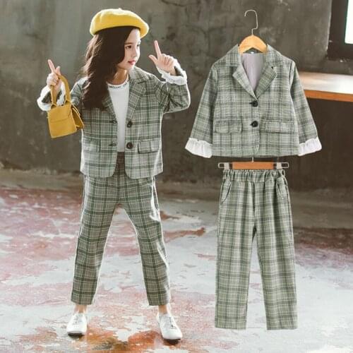 Clothes For Girls Jacket + Pants 2PCS Kids Clothes toddler Girls Spring Autumn Childrens Suit Set Outfits 4-14 Year