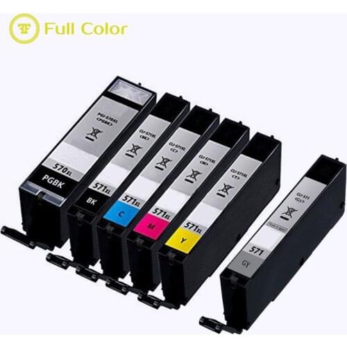 FULLCOLOR ink cartridge PGI 570 CLI 571 compatible for canon MG5700 MG5750 MG5751 MG5752 MG5753 MG6800 MG6850 MG6851 printer