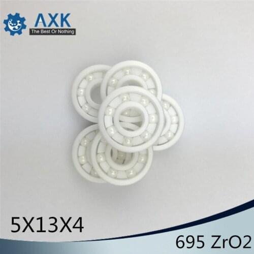 695 Full Ceramic Bearing ( 1 PC ) 5*13*4 mm ZrO2 Material 695CE All Zirconia Ceramic 619/5 Ball Bearings
