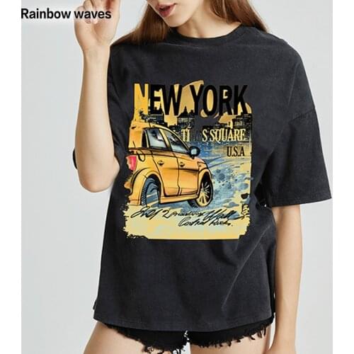 Rainbow waves Women's T-shirts With Print