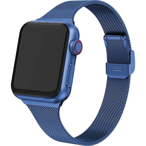 Milanese Strap for Apple watch 6 5 4 SE Band 44mm 40mm Metal stainless steel strap for iwatch series 3 42mm 38mm accessories