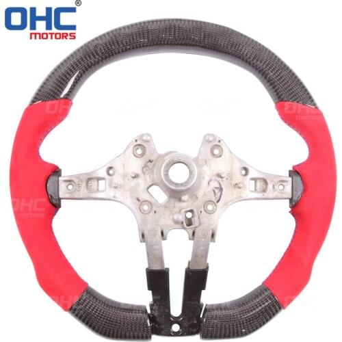 Carbon Fiber M LED Performance Steering Wheel compatible for F10 F11 F18 F06 F12 F13 F01 F02 F07 5 7 Series