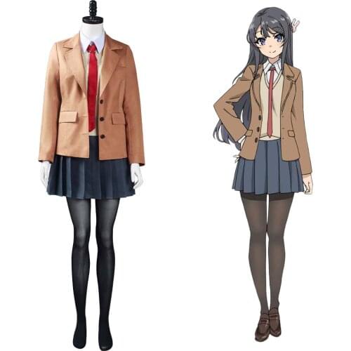 Sakurajima Mai Cosplay Costume Rascal Does Not Dream of Bunny Girl Senpai Mai Cosplay Suit