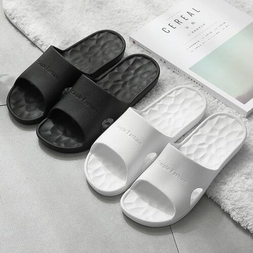 Women Summer Soft Sole EVA High Quality Indoor Shoes Couple Beach Leisure Flip Flops Anti-slip Bathroom Shower Slippers Men Pool