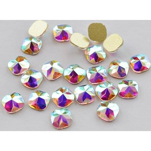 Non Hotfix Crystal Rhinestones Nail Art Crystal AB Strass Flatback Stones 10pcs DIY 3D Gems decoration