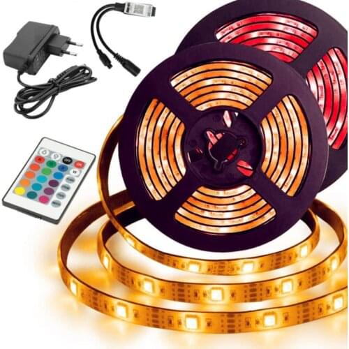 LED lights Bluetooth remote control 5050 RGB EU 12V 10 Msuitable for home lighting TV ceiling cabinet decoration