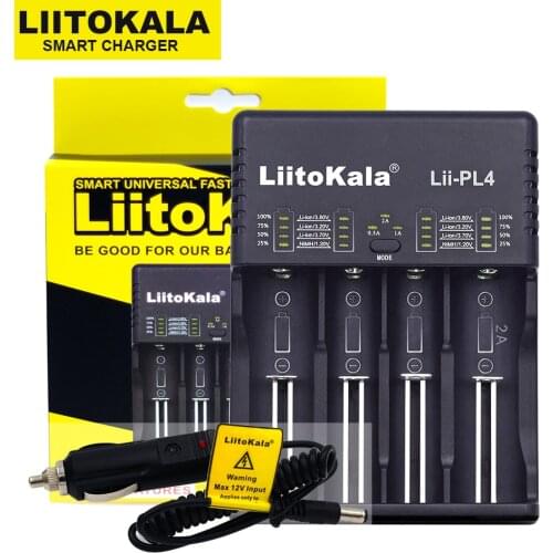 Liitokala Lii-PL4 402 202 PD4 18650 Charger 1.2V 3.7V 3.2V 3.85V AA/AAA 26650 16340 25500 NiMH Lithium Battery Smart Charger