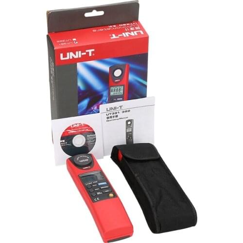 UNI-T UT382 illuminometer 20000Lux Professional Pocket Photometer Automatic Shutdown Data Storage USB Data Transmission