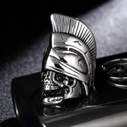 Vintage 316L Stainless Steel Cockscomb Skull Rings for Men Motorcycle Party Steampunk Cool Biker Rings Jewelry