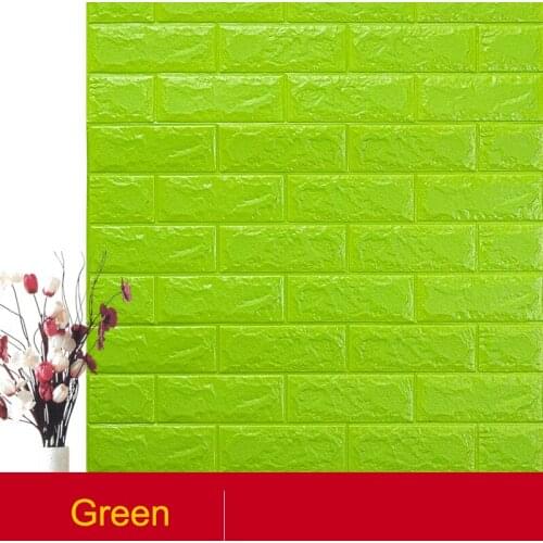 10PCS Waterproof TV Background Brick Self adhesive Wallpapers 3D Wall Sticker Living Room Wallpaper Mural Bedroom Decoration