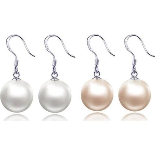 Wholesale 50 Pairs Lot Freshwater Pearl Earring High Quality Sterling Silver 925 Stud Earrings Women Fashion wedding Engagement