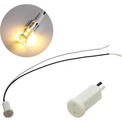 10pcs G4 Lamp Socket 10cm White / Black G4 Lamp Holder For 250V 2A LED Crystal Heads Light Bulb Halogen Light Bulb