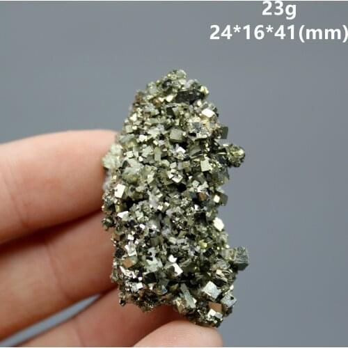 100% Natural rare Shiny cubic pyrite mineral specimen stones and crystals healing crystals quartz