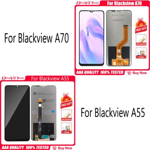 100% Original 6.5 inch For Blackview A70 Android 11 720*1600 LCD&Touch Screen Digitizer With Frame Display Module