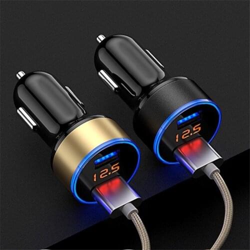 3.1A LED display dual USB car charger for Honda CRV Accord Odeysey Crosstour FIT Jazz City Civic JADE Crider Spirior Ciimo