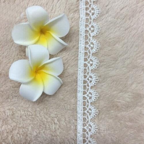 30Yards Exquisite White Water Soluble Lace Trim Home Decoration Black Flower Applique Embroidery Ribbon Fabric Decor DIY Sewing