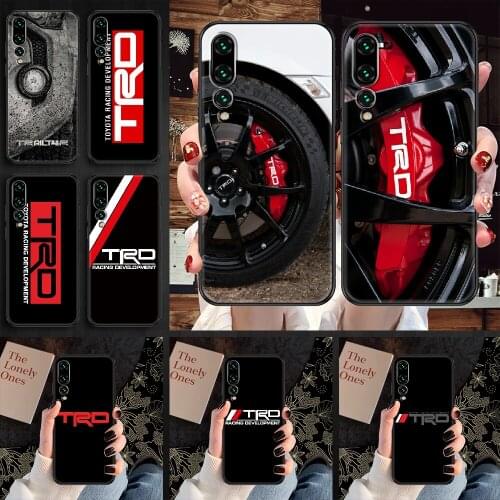 Car TRD Phone case For Huawei P Mate P10 P20 P30 P40 10 20 Smart Z Pro Lite 2019 black painting funda 3D coque art waterproof