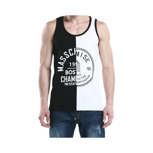 Free shipping!Fashion Brand SEOBEAN Mens Tank Tops Summer Cotton Undershirts Print Men Casual Tank Top Singlets