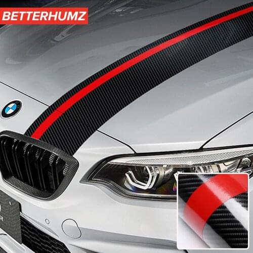 BetterHumz Car Hood Sticker Styling Engine Decal Sticker Strip Bumper Engine Cover For BMW E90 E46 E39 F10 F07 F20 F25 F26 X3 X4
