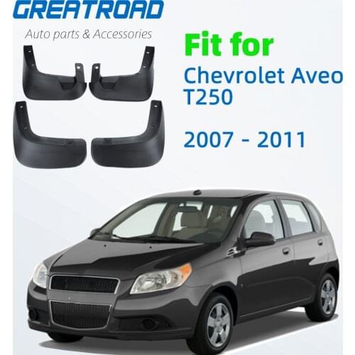 For Chevrolet Aveo T250 2007 2008 2009 2010 2011 Car Mud Flaps Front Rear Fender Flares Auto Mudflaps Mudguards Splash Guard